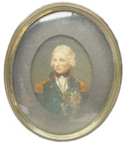 After Lemuel 'Francis' Abbott (British 1760-1803): Portrait Miniature of Admiral Horatio Nelson in M