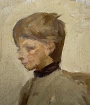 Jacob Kramer (Ukrainian/British 1892-1962): Miniature Portrait