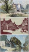 H (Buck) Whaley (British mid-20th century): 'Jonny Curson's Cowshed Hetherset Norwich' and 'Falcon S
