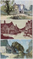 H (Buck) Whaley (British mid-20th century): 'Jonny Curson's Cowshed Hetherset Norwich' and 'Falcon S