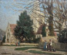 Albert Ernest Bottomley (British 1873-1950): 'The Church - Brockham Green Surrey'