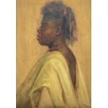 Frank Dean (British 1865-1947): Side Profile Portrait of an African Woman