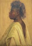 Frank Dean (British 1865-1947): Side Profile Portrait of an African Woman