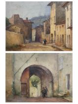 Adam Knight (British 1855-1931): Mediterranean Street Scenes