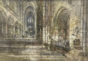 Sir Wyke Bayliss (British 1835-1906): 'Bayeux Cathedral'
