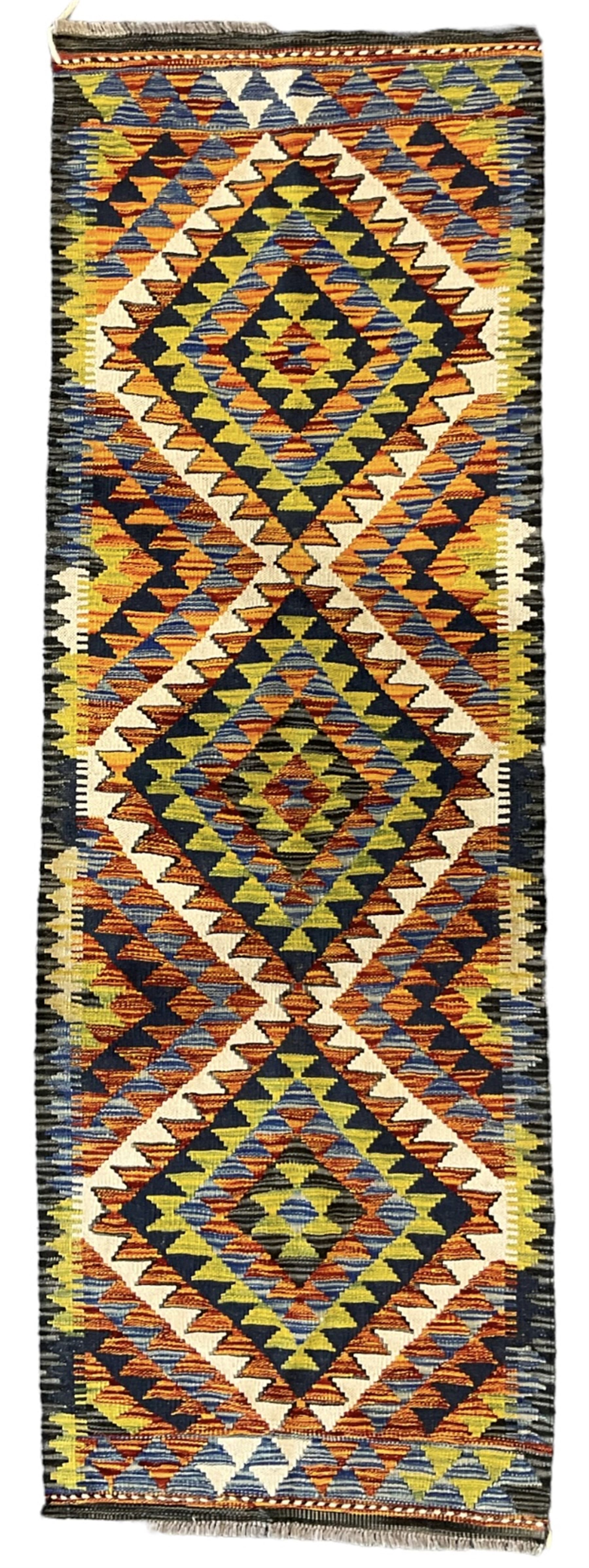 Chobi Kilim multi-colour runner rug