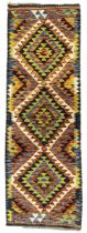 Chobi Kilim multi-colour runner rug