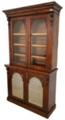 Victorian mahogany bookcase