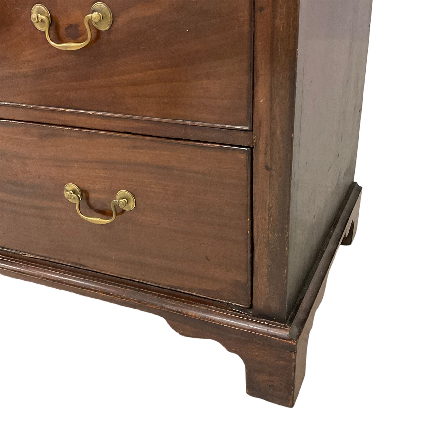 George III mahogany chest - Image 4 of 8