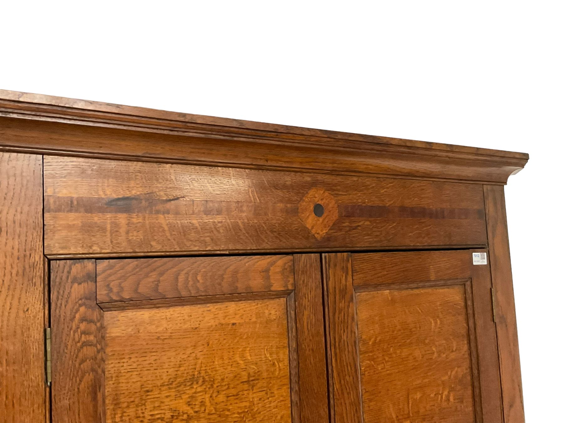 George III oak standing corner cupboard - Image 8 of 8