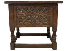 18th century design oak joint storage stool