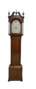 Scurr of Thirsk - oak cased 30hr longcase clock c1790