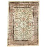 Persian Heriz pale camel ground rug