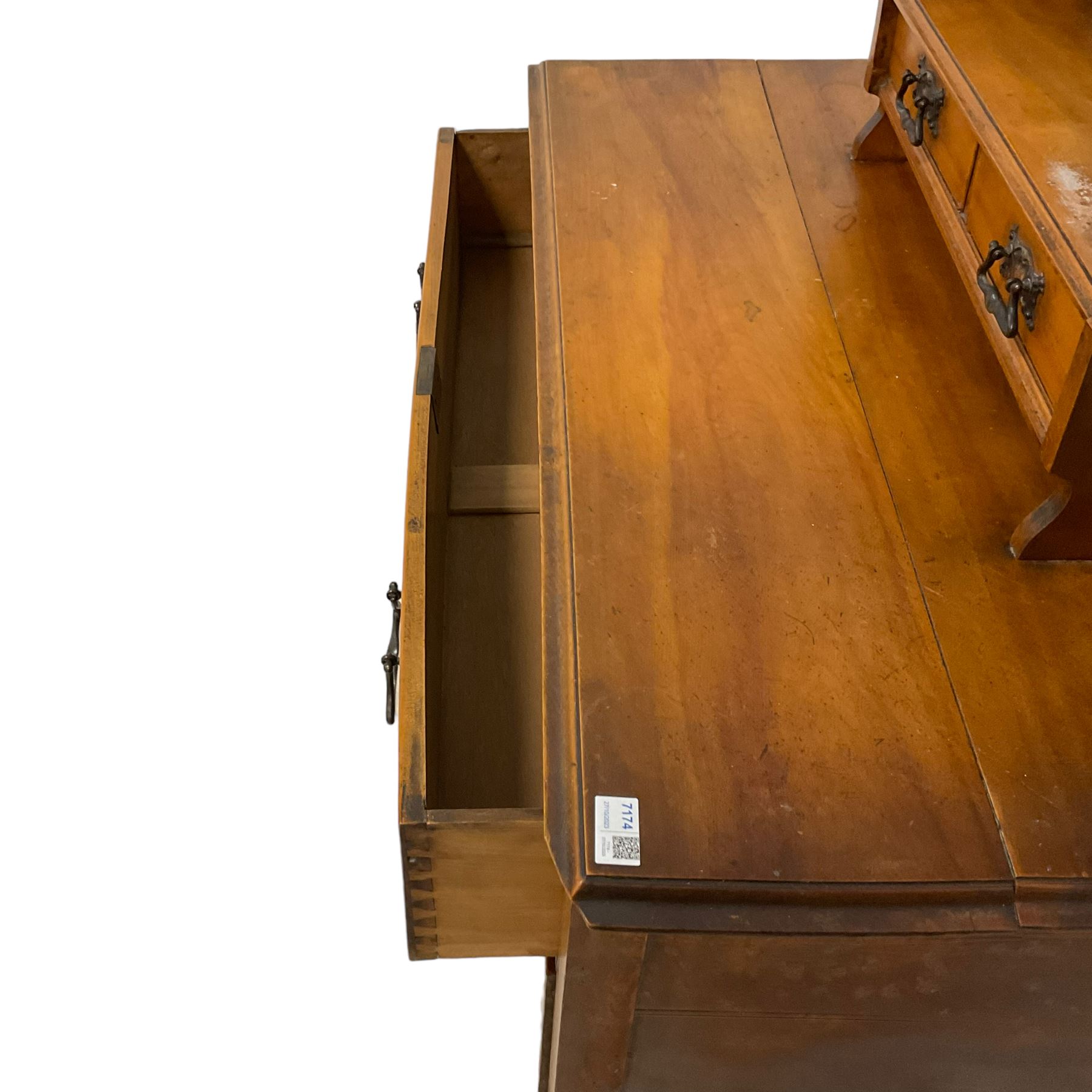 Late Victorian satin walnut dressing table - Image 6 of 7