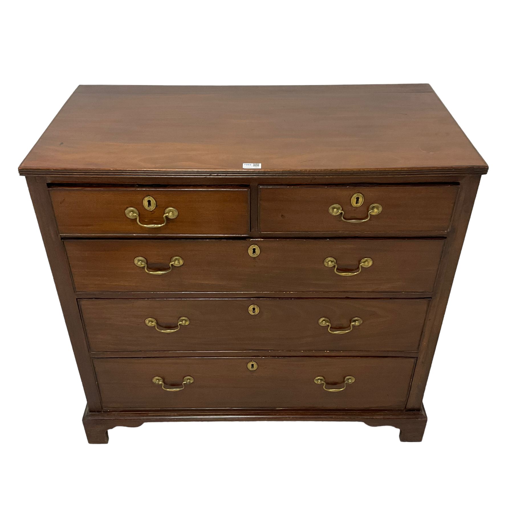 George III mahogany chest - Image 5 of 8