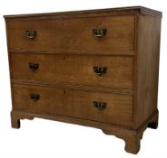 19th century oak straight-front chest