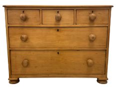 Victorian waxed pine chest