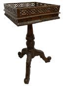 George III design mahogany urn stand