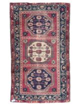 Caucasian red ground rug