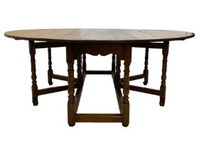 18th century design country oak dining table
