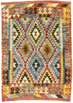 Chobi Kilim multi-ground rug