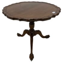 Georgian design mahogany tripod table