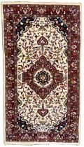 Persian Tabriz ivory ground rug