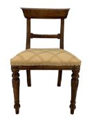 William IV design stained beech dolls chair