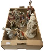 Porcelain and parian figures