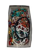 Quantity of costume jewellery beaded necklaces