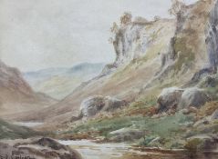 Sidney Valentine Gardner (Staithes Group 1869-1957): Valley Landscape