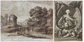 Richard Earlom (British 1743-1822) after Claude Lorrain (French 1600-1682): Pastoral Landscape