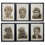 Anthony Barrow (Northern British Contemporary): portraits of ‘Claire Balding’