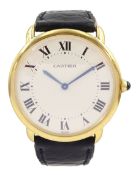 Cartier Ronde Louis Mecanique gentleman's 18ct gold manual wind wristwatch