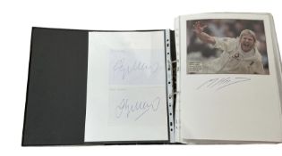 Yorkshire Cricket - various autographs and signatures including Jason Gillespie