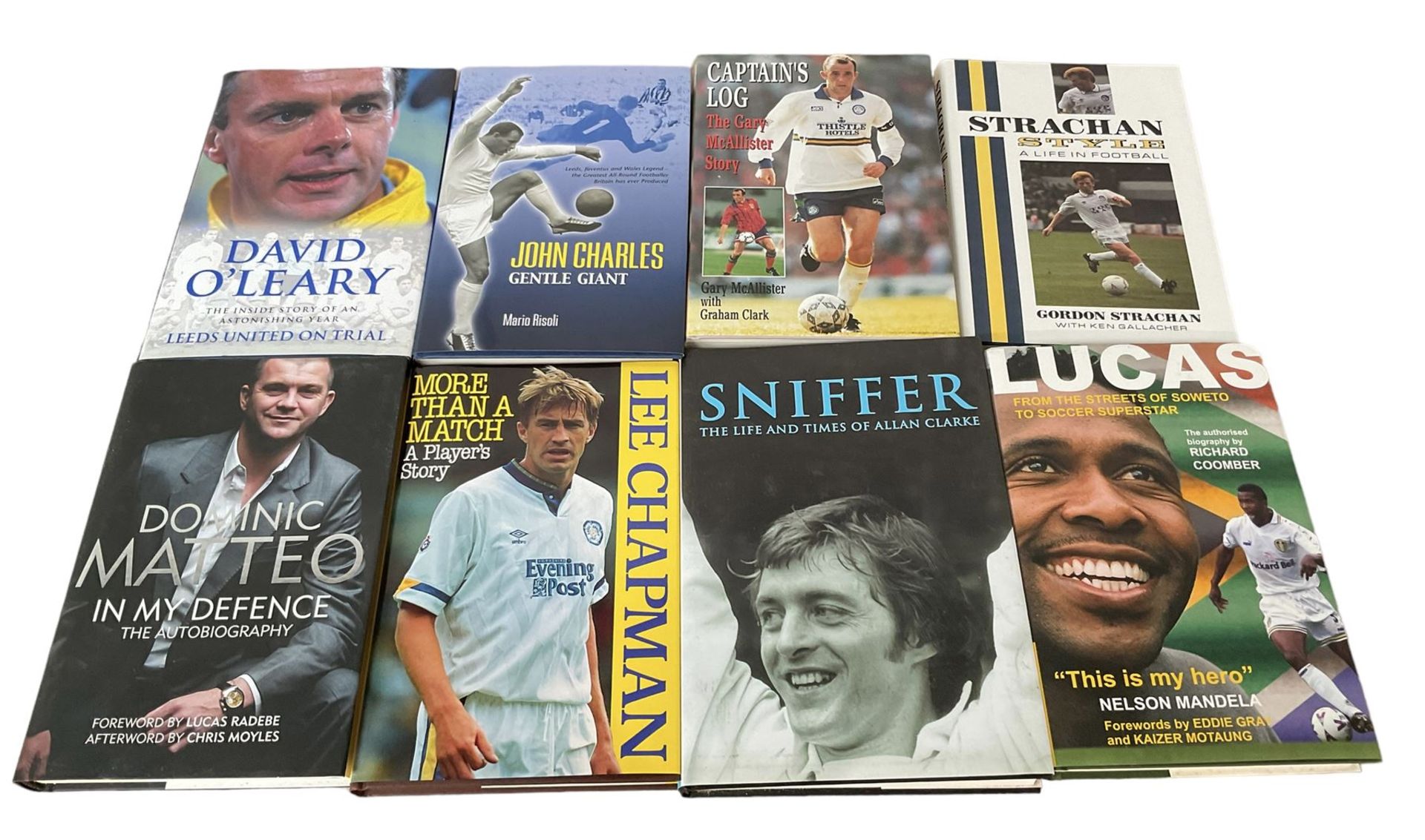 Leeds United football club interest - thirty-three mostly signed books including Biting Talk Norman - Bild 6 aus 11