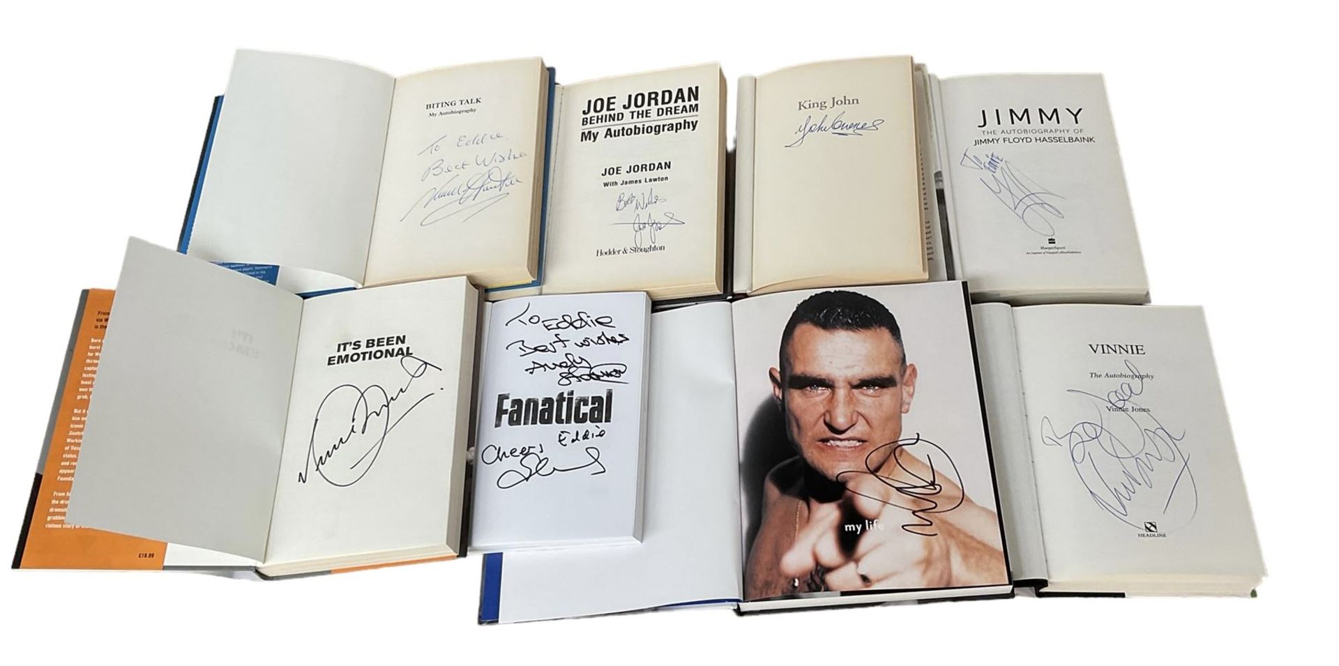 Leeds United football club interest - thirty-three mostly signed books including Biting Talk Norman - Bild 9 aus 11