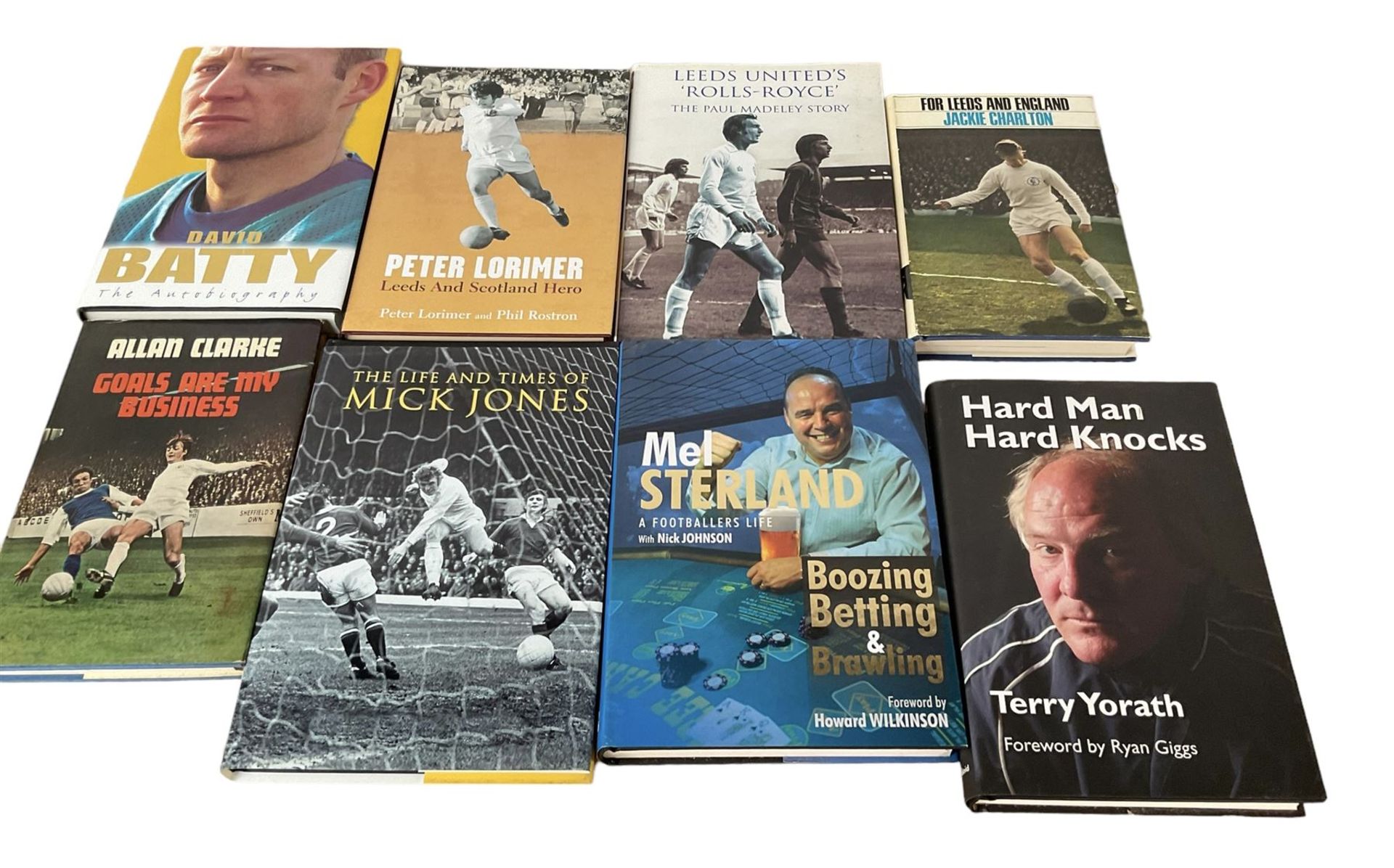 Leeds United football club interest - thirty-three mostly signed books including Biting Talk Norman - Bild 4 aus 11