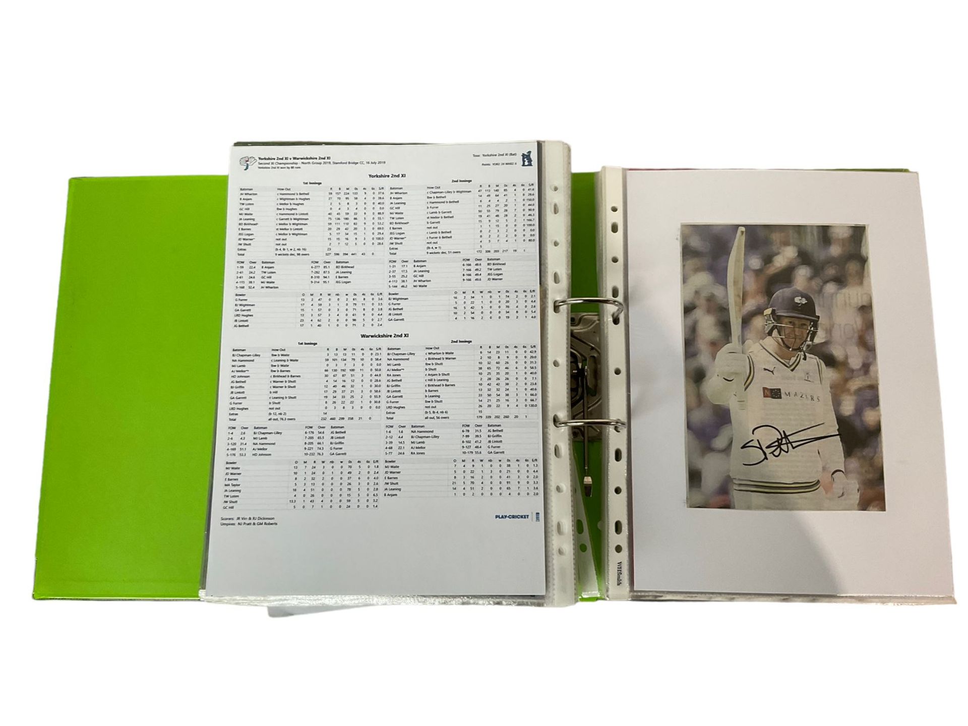 Yorkshire Cricket - various autographs and signatures including Glenn Maxwell - Bild 10 aus 14