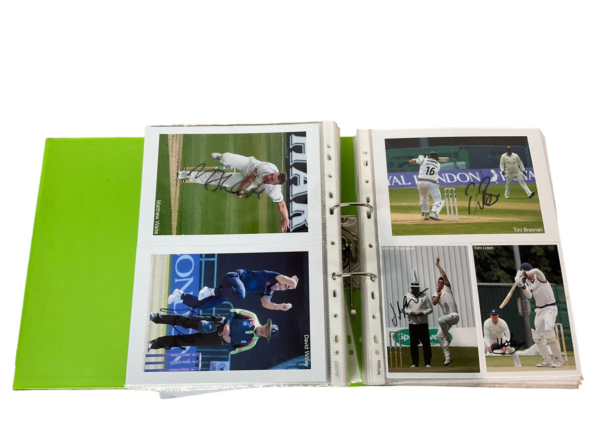 Yorkshire Cricket - various autographs and signatures including Glenn Maxwell - Bild 8 aus 14
