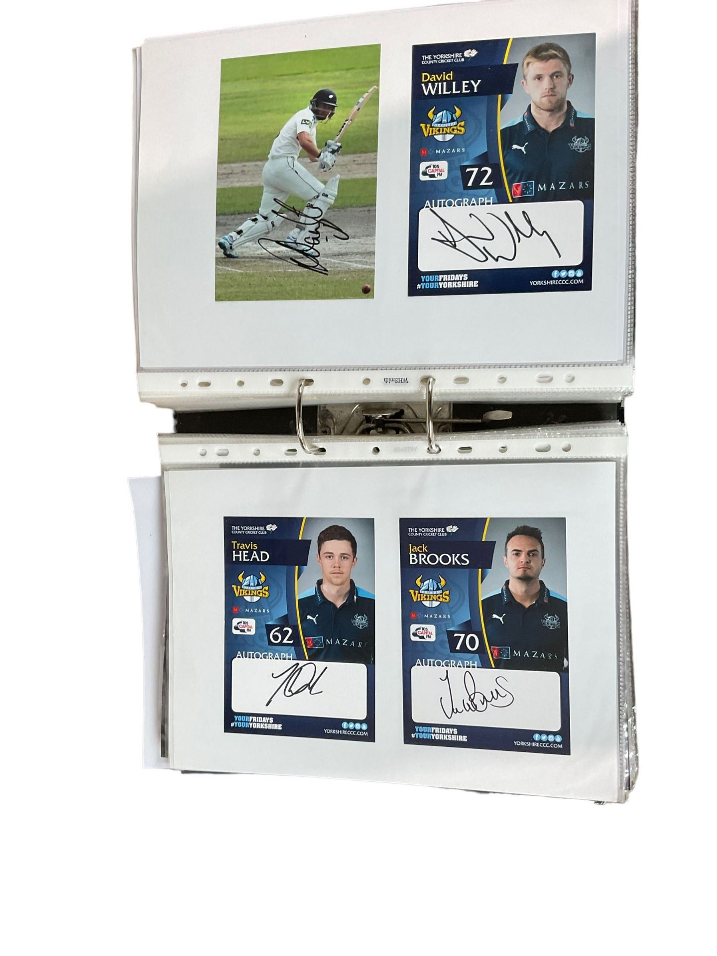 Yorkshire Cricket - various autographs and signatures including Adil Rashid - Image 6 of 14