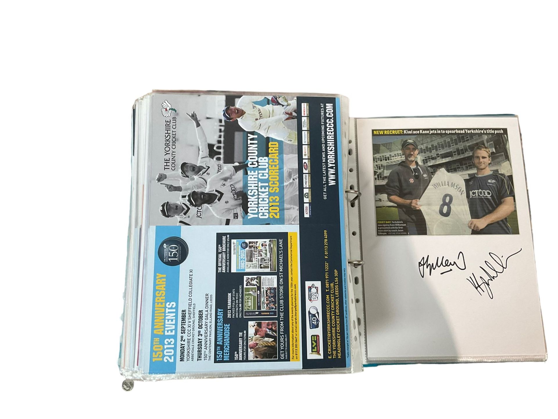 Yorkshire Cricket - various autographs and signatures including Johnny Bairstow - Image 10 of 13