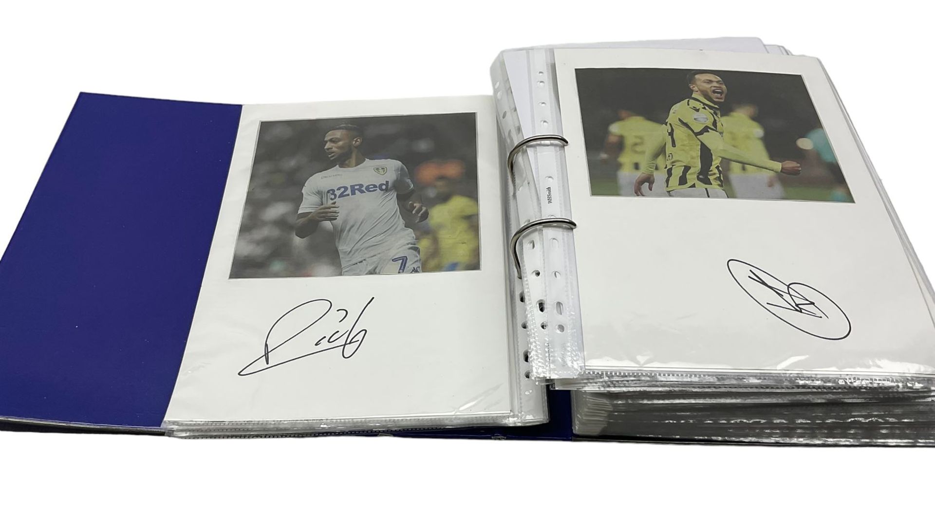 Leeds United football club - various autographs and signatures including Calvin Phillips