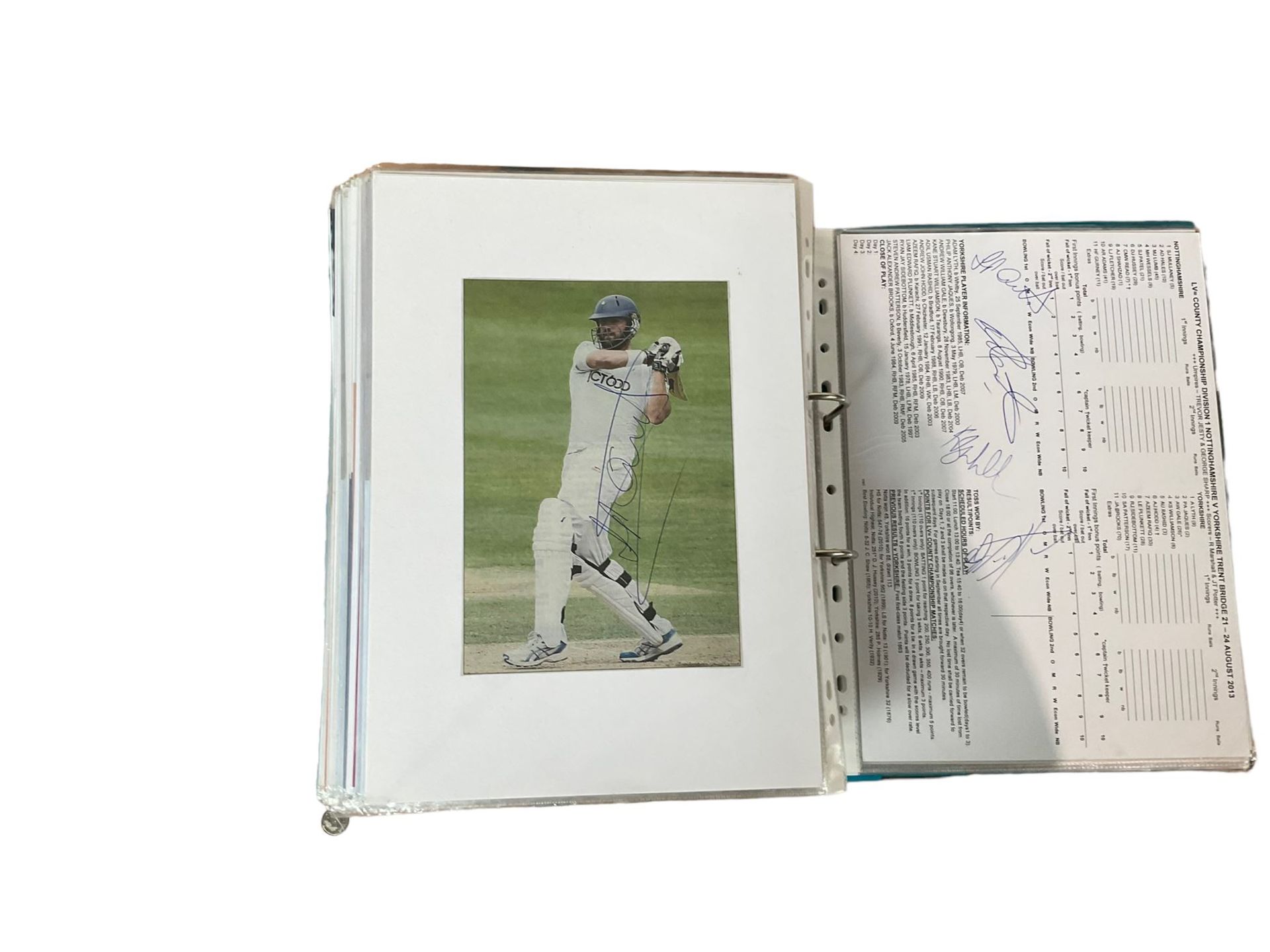 Yorkshire Cricket - various autographs and signatures including Johnny Bairstow - Image 11 of 13