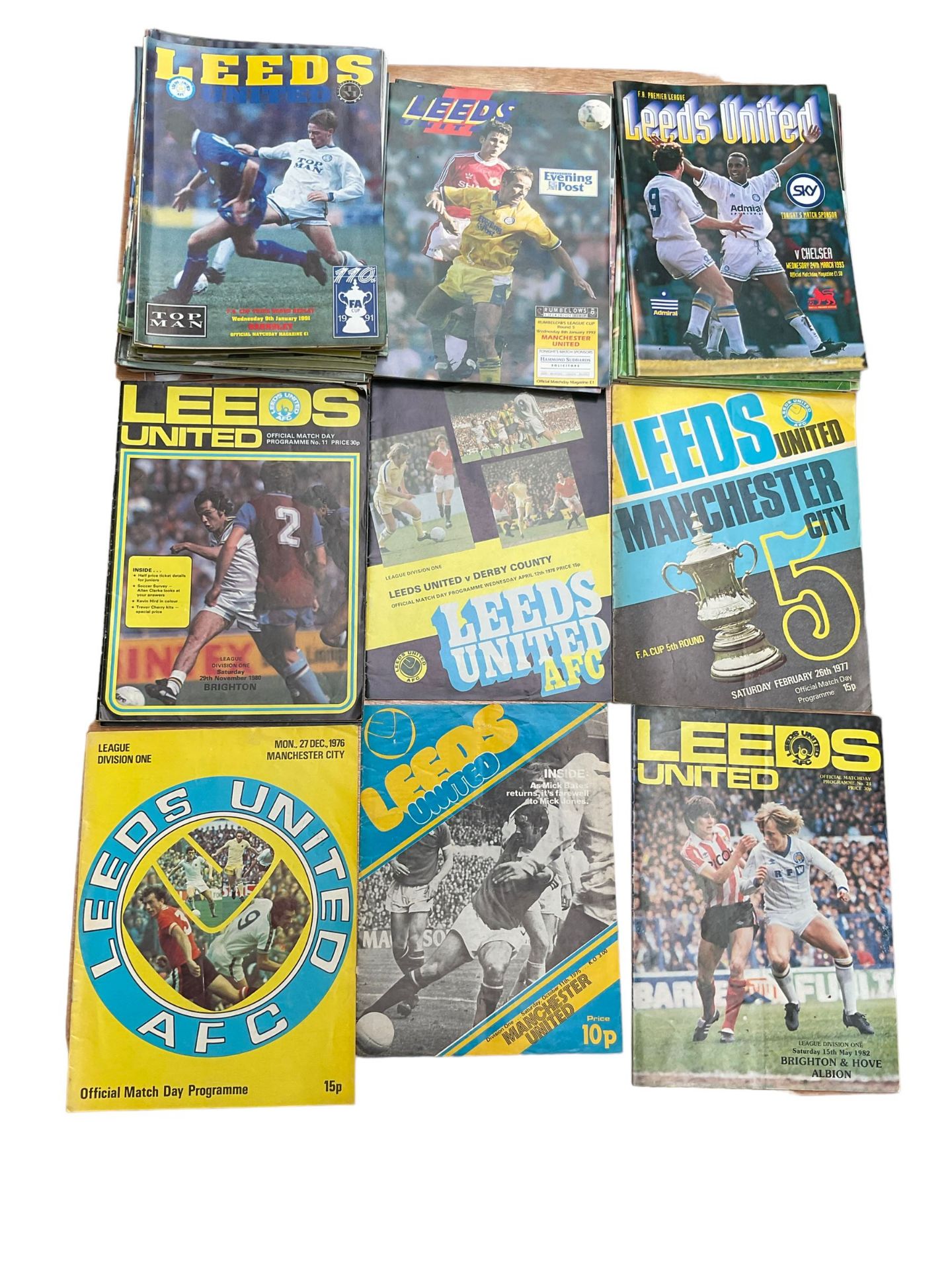 Leeds United football club - over three-hundred home game programmes including - Image 5 of 5