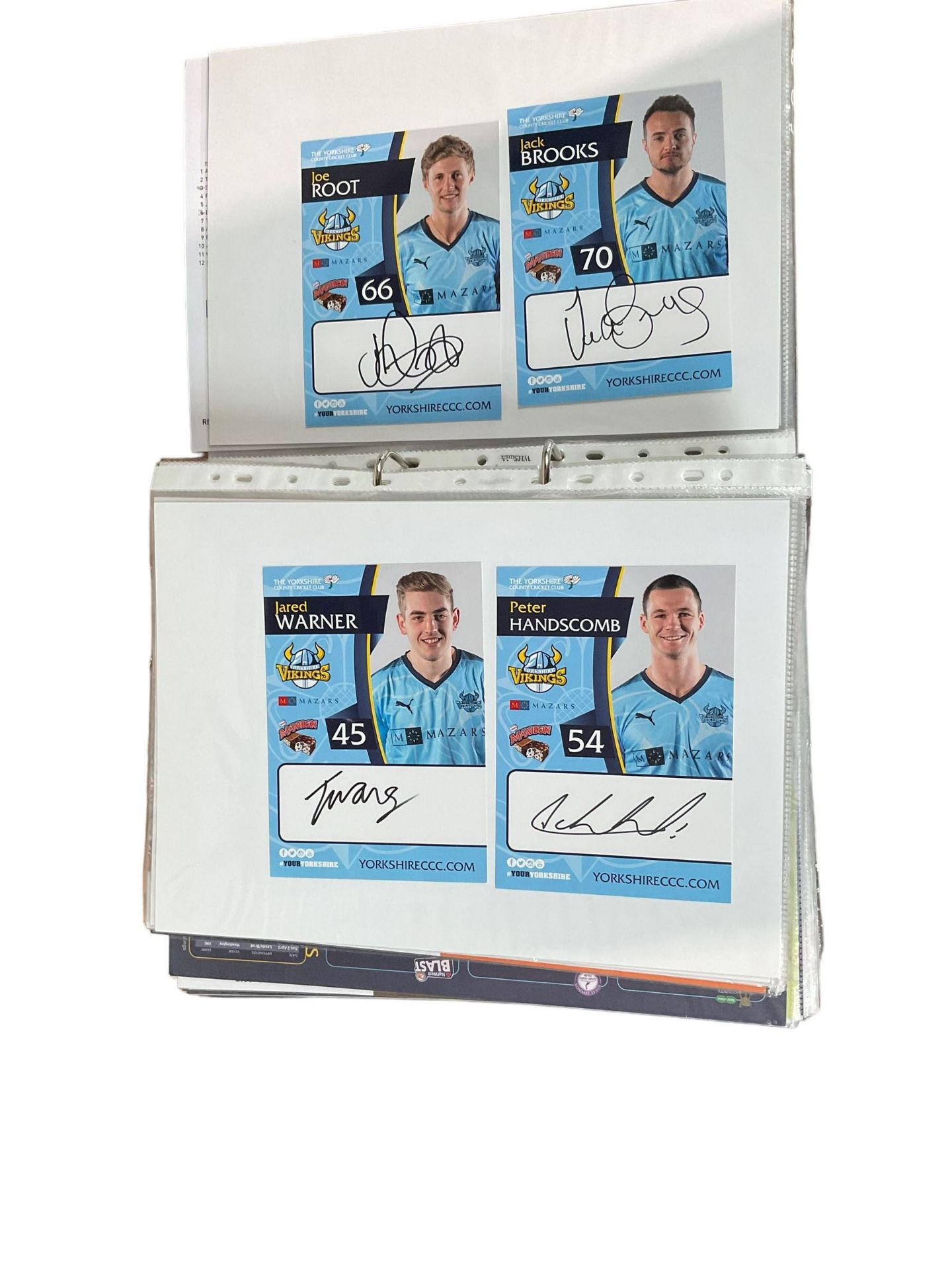 Yorkshire Cricket - various autographs and signatures including Adil Rashid - Image 11 of 14