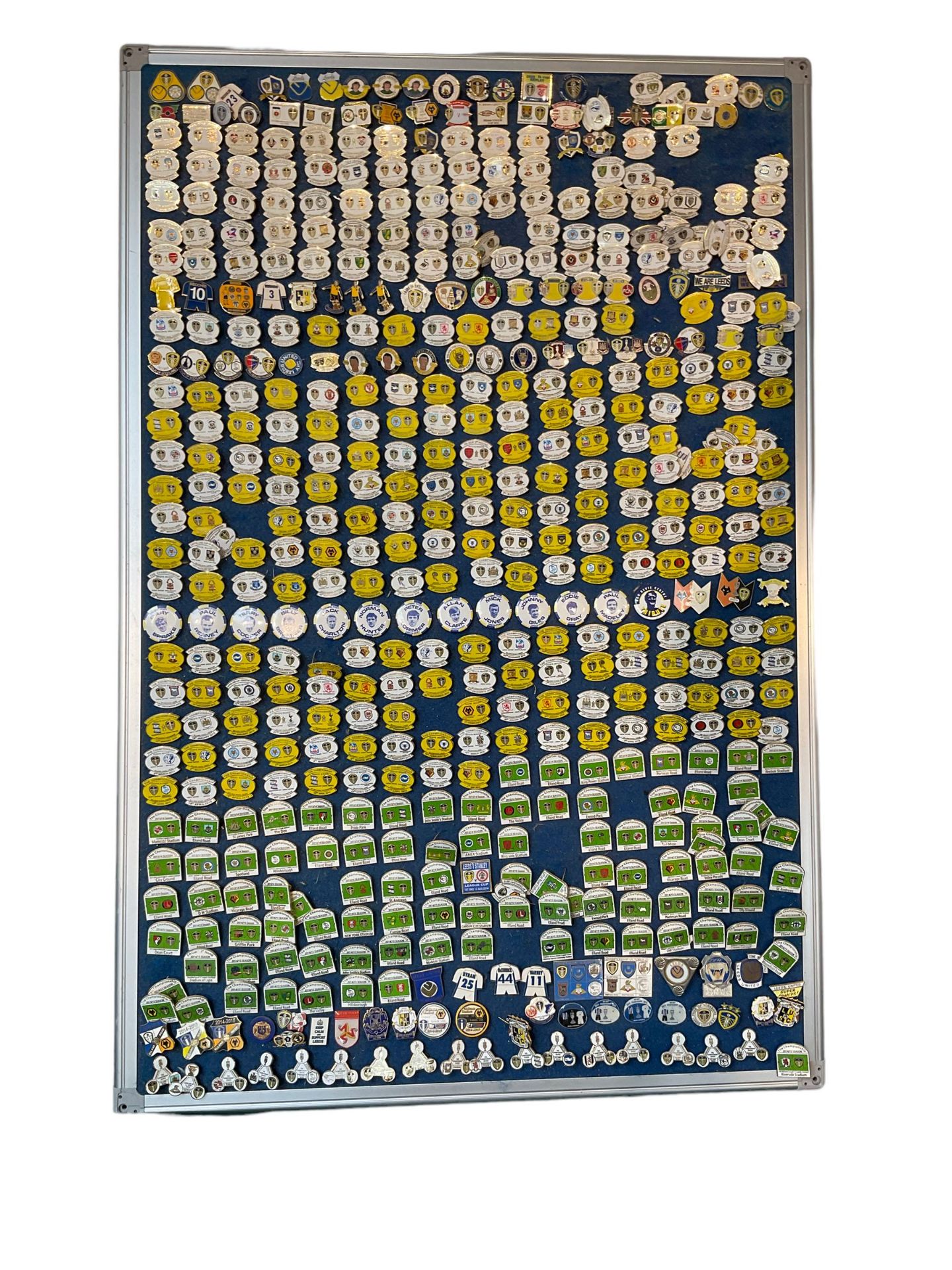 Leeds United football club - approximately five-hundred pin badges including match badges