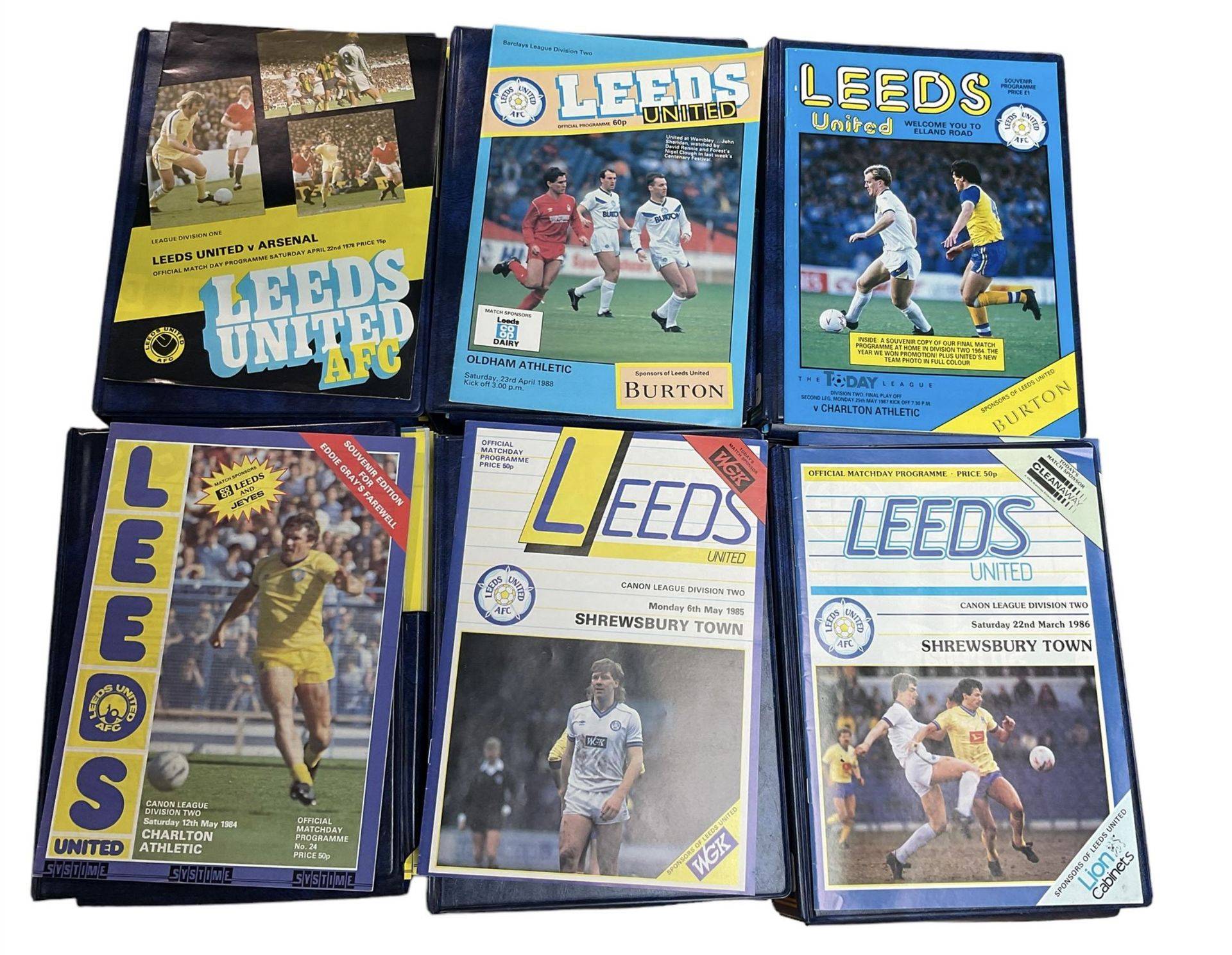 Leeds United football club - over three-hundred home game programmes including - Image 3 of 4