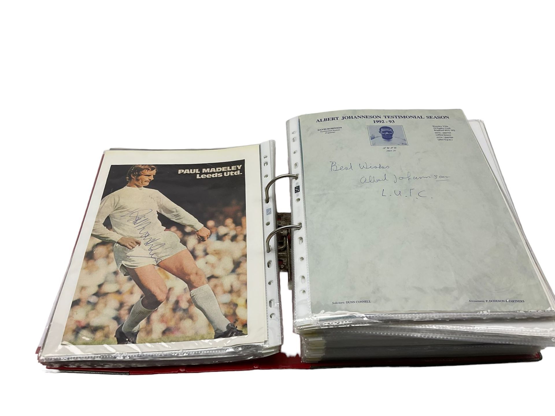 Leeds United football club - various autographs and signatures including Paul Reaney - Image 7 of 12