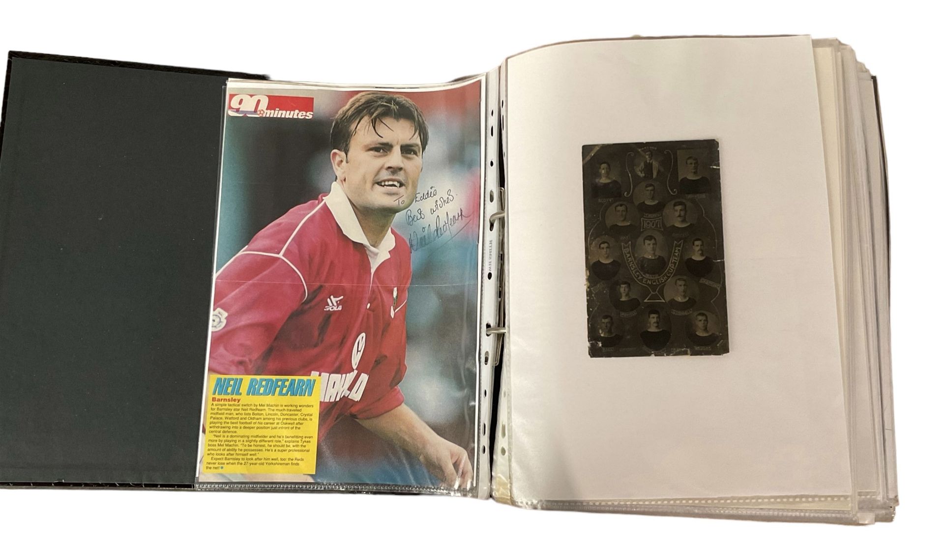 Mostly English footballing autographs and signatures including